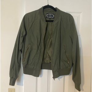 Cropped Bomber Jacket